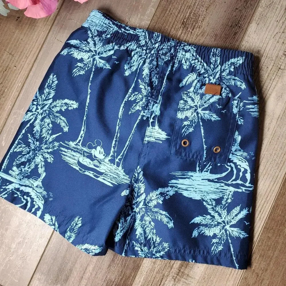 Disney Store Toddler Boy Blue Swim Trunks Size 18M